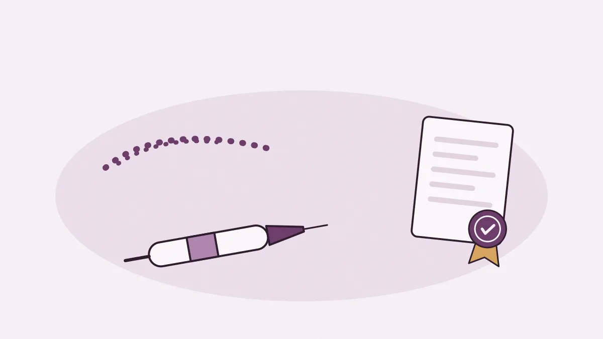 Un dermographe et un sourcil dessiné en pointillés