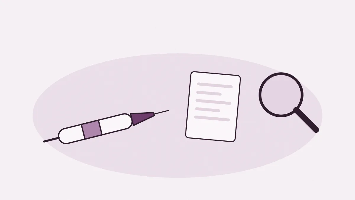 Un dermographe, un document et une loupe